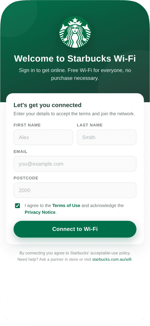 Captive portal on phone